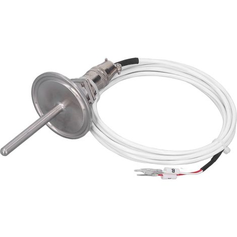 Capteur de température PT100 avec connecteur détachable à 3 broches, prise d'aviation, sonde de température, ligne de détection de 2 mètres