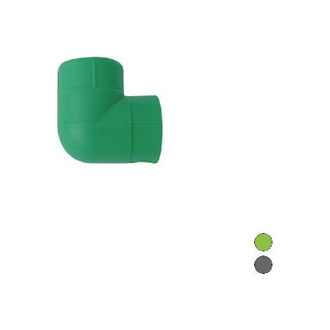 GOMITO LISCIO 90°  FF IN POLIPROPILENE Misura: Diam. 50