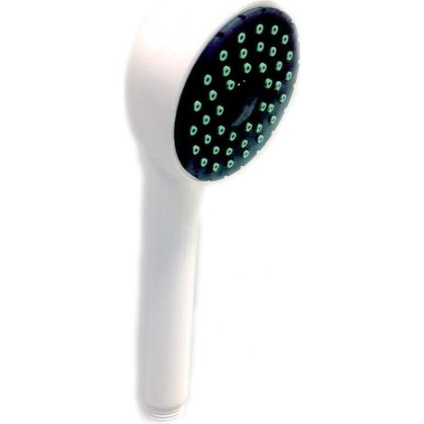 Pomme de douche blanche simple anti-calcaire