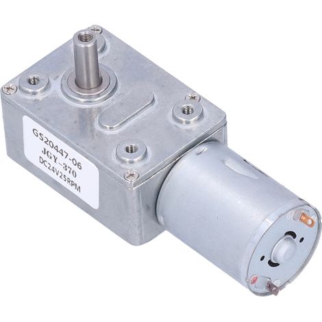 24-V-Gleichstrom-Schneckengetriebemotor mit Steuerung, Mini-Turbinengetriebe mit hohem Drehmoment für Roboter und elektronische Schlösser, 24 V, 25 U/min (1/5)
