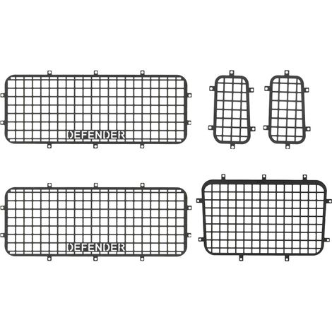 Grille de protection en métal pour vitres de voiture RC Traxxas TR-4 1/10, treillis pare-pierres, lot de rechange anti-rayures, accessoire de carrosserie robuste (1/5)