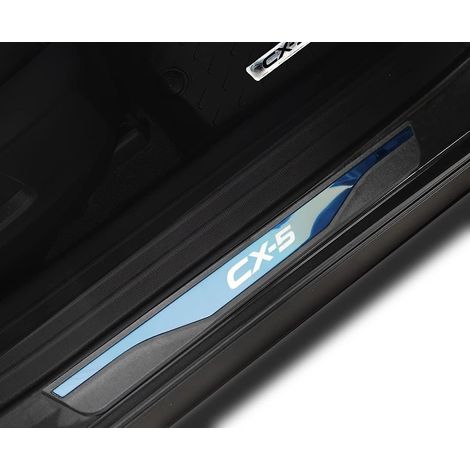 Accessoires automobiles : Plaque de seuil de porte pour Mazda CX-5 CX5 2013-2024, protection de seuil de porte ( ) (1/5)