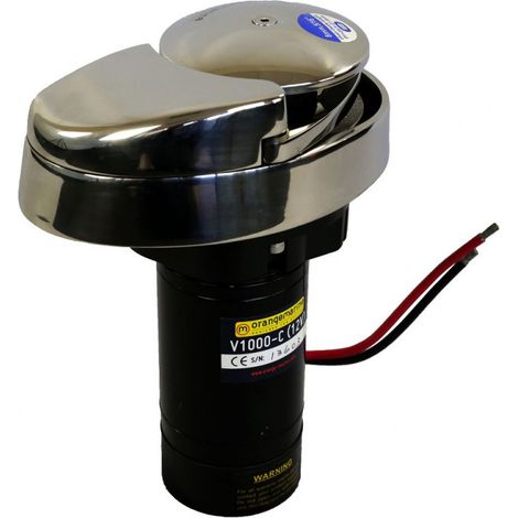 Guindeau électrique 1000w 12V - alu - 8mm DIN/ISO vertical sans poupée - ORANGEMARINE -
