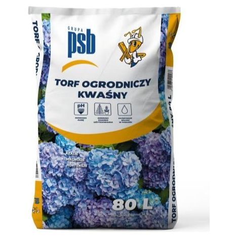 PSB Substrato di torba acido per piante acidofile da giardino 80L