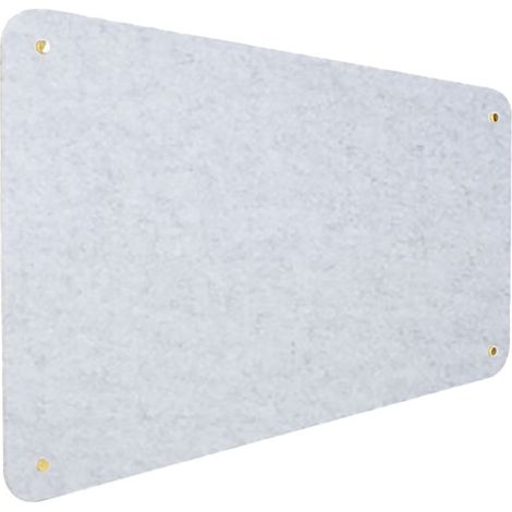 Pannello Fonoassorbente da Parete con Fori 120x50 cm Kit di 4 distanziali Coprivite Gold Finitura Grigio (1/5)