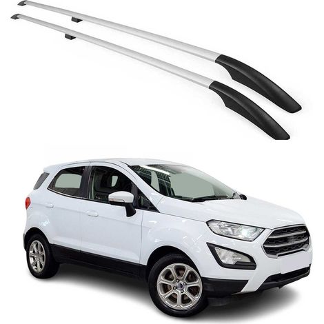 OMAC Barres de Toit longitudinales Compatible avec Ford Ecosport 2017-2024 Aluminium Gris (1/5)