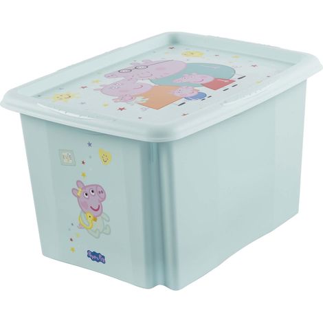Scatola portaoggetti keeeper peppa pig 30 litri impilabile senza BPA