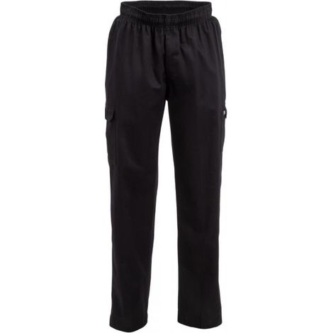 Pantalon de cuisine mixte Chef Works Slim Fit Cargo noir M