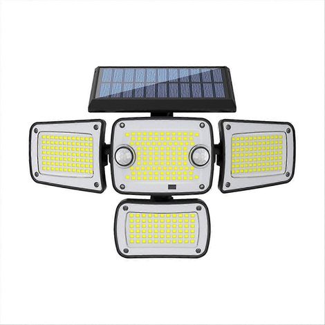 Solar-LED-Außenleuchte mit Bewegungsmelder und 3 Beleuchtungsmodi, wasserdicht, für Garten und Terrasse. (1/5)