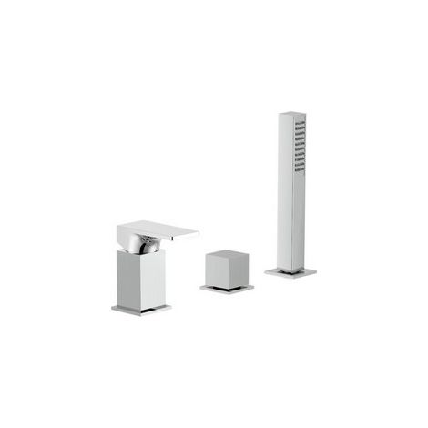 Monocomando bordo vasca Nobili serie Seven WEBK110/6SECR Cromato - Ottone