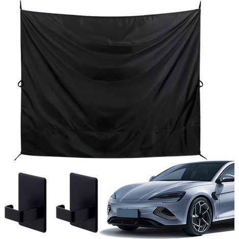 Grand rideau automatique pour voiture - noir - 2 - 3 x 1 - 8 m - couverture (1/5)