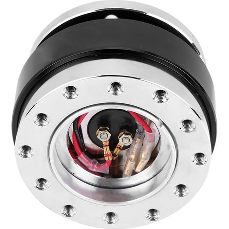 Kit adaptateur de volant universel à dégagement rapide pour course automobile, noir (1/5)