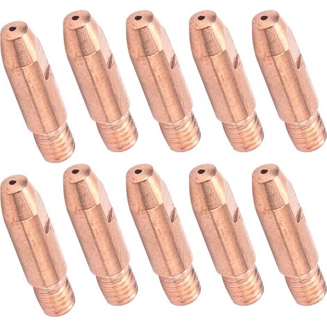 10 Stück Kontaktspitzen M6, leitfähige Düse, Kupferdrahtzufuhr, Schweißpistolenzubehör, 24AKx1mm (1/5)
