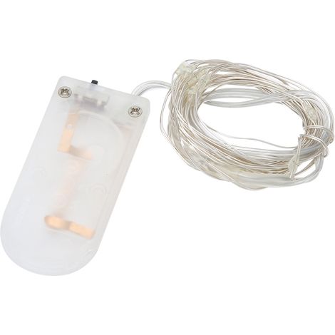 Guirlande lumineuse LED cuivre 4m étanche DIY décoration extérieur jardin cour mariage fête jaune (1/5)