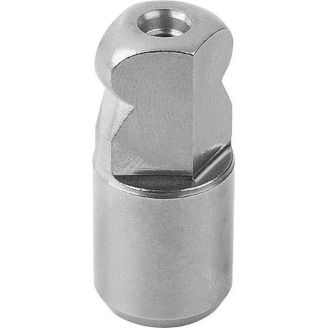 KIPP Aufnahmebolzen Innengewinde einseitig M04 C14 A14 Form C mit Kugelansatz (1/3)