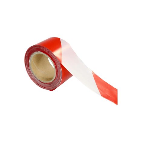 Ruban haute résistance 65mmx200m Rouge/Blanc - 3085013