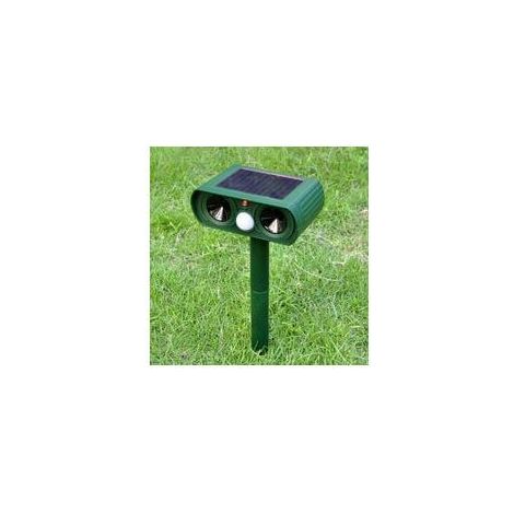 Green Mobility-Répulsif oiseau Ultrason, Répulsif Animaux Alarme Sonore et Visuelle, Charge de Solaire. (1/4)