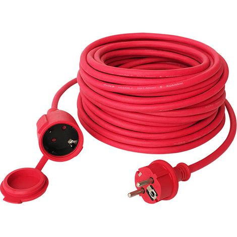 Gartenverlängerungskabel - H05RR-F 3G1,5mm² rot 25m (1/5)