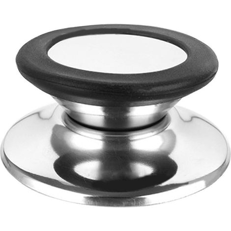 Bouton de rechange universel en silicone pour couvercle de casserole, résistant à la chaleur, poignées de maintien, anti-brûlure, noir (1/5)