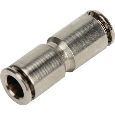 Raccord Pneumatique Cuivre Pur Nickelé - Diamètre 4 mm - Pour Tube PU - Rotation 360° - Pression Max 2,5 MPa - 1 Pièce (1/5)