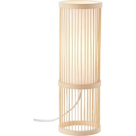 BRILLIANT Lampe Nori Tischleuchte natur/weiß 1x A60, E27, 40W, g.f. Normallampen n. ent. Mit Schnurzwischenschalter Für LED-Leuchtmittel geeignet (1/5)