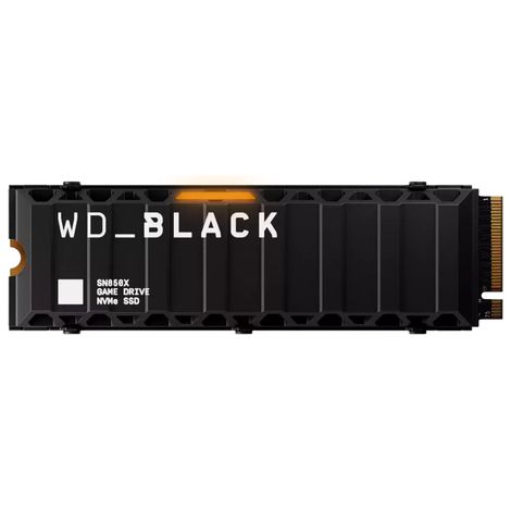 SSD WD Black SN850X da 4 TB M.2 2280 PCIe NVMe (7300/6600 MB/s) WDS400T2XHE con dissipatore di calore