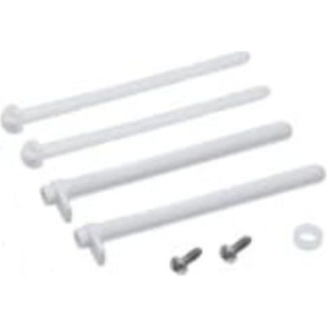 Zubehör für Spülkasten – Komplettset (Dichtungen, Schwimmer, Absperrventil, Schrauben) universell kompatibel mit Standard- und Hochspülkästen
