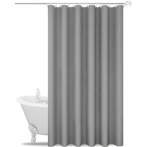 Rideau De Douche - 120 x 180 cm - Polyester Imperméable - Anti-moisissure - 1 Pièce (1/5)