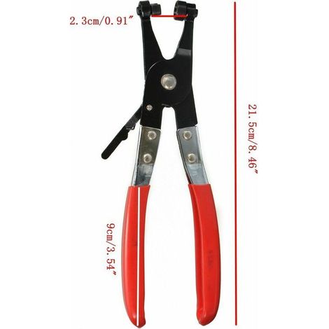 Pince pour colliers de serrage de tuyau d'eau Pince pour faisceaux de tuyaux revêtus de plastique à gorge droite (1/3)