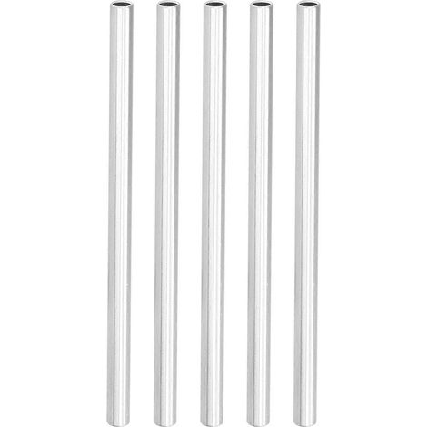 5 Stück Aluminiumrohr-Hohlwellenmuffen-Rohrverschraubungen Roboterteile 150 mm 6100-0608-0150