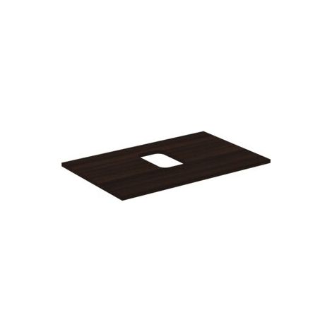 Plaque IS WT-i.life B avec décolleté moyen pour 1 bol 802x507x18mm Café Chêne (1/3)