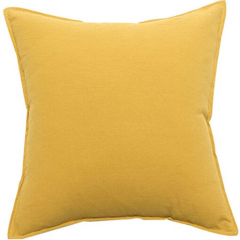 Soleil d'ocre Taie d'oreiller, Coton, Jaune, 63 x 63 cm (1/5)