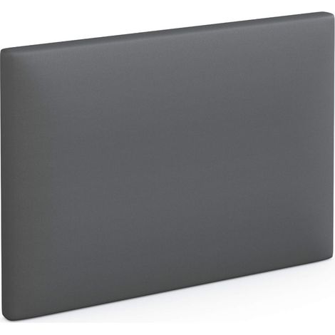 Tête de lit déco simili cuir gris foncé 90 - Someo (1/3)