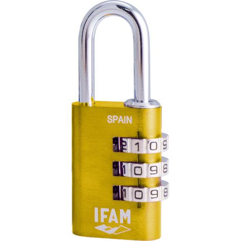 Cadenas Col Combi30 Jaune Ifam (1/3)