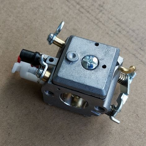 Carburateur 340 345 350 353 357 359 ZAMA C3-EL18, carburateur à membrane, rapport de mélange réglable, convient aux tronçonneuses Huswarovski, améliore la réponse de l'accélérateur. (1/5)
