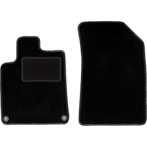 Alfombrillas delanteras para Peugeot 407 coupé, sedán, station wagon, SW (2004-2011) color negro (1/5)