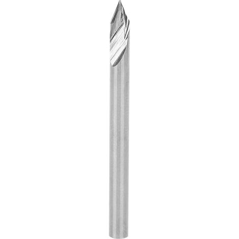 Bohrspitze 3,175 mm, Gravierfräser, Holzbearbeitungswerkzeug, Hardware 3,175 x 45° x 0,2 x 40L