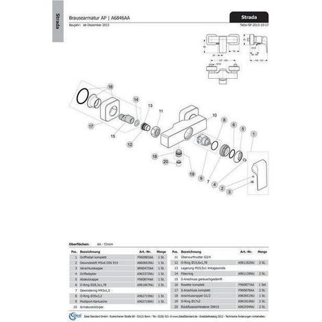 Ideal Standard JADO Innen- und Außen Rosette, quadratisch, Chrom, F960877AA