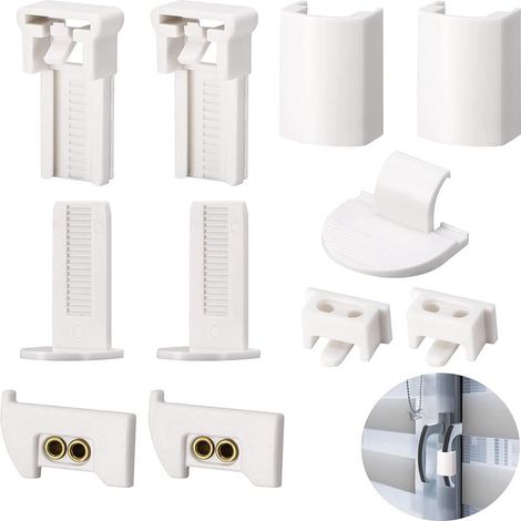 11 accessoires pour rideaux plissés, pour le montage et le remplacement de rideaux plissés à faire soi-même (1/5)
