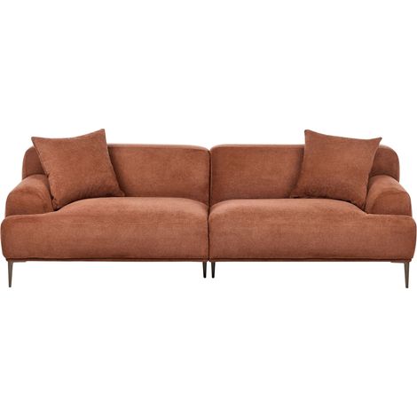 Sofa 3-Sitzer MATILA Stoff Goldbraun (1/5)