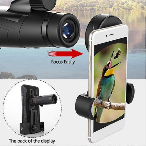 Adaptateur universel amélioré pour téléphone portable, support de montage en caoutchouc souple pour lunettes et lunettes de visée. (1/5)