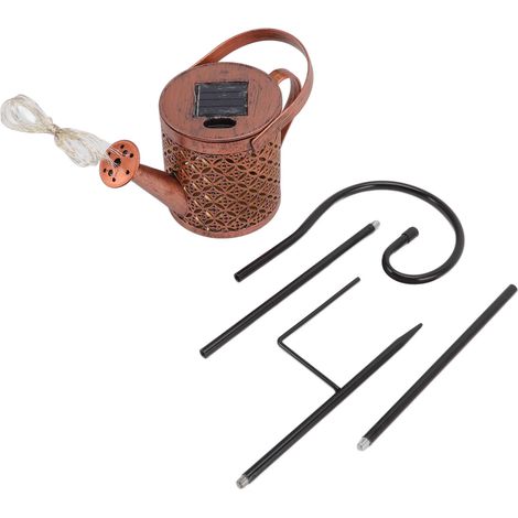 Ortviai Lampe Solaire en Forme de Arrosoir Décoratif Étanche pour Jardin, Villa et Terrasse – Design Ajouré avec Support (1/5)