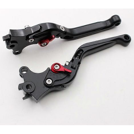 Accessoires de modification pour motos compatibles avec le levier de klaxon de frein CNC modifié BMW R NINE T (télescopique noir). (1/5)