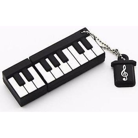 Clé USB en forme de piano, 16 Go, noire (1/5)
