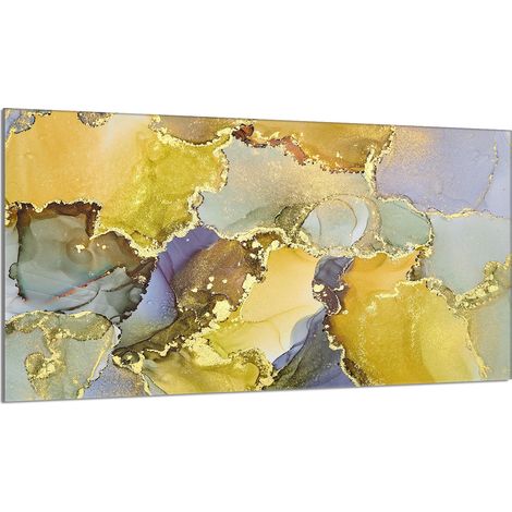 Protector de cristal para encimera de cocina 90x52 Mármol (1/5)