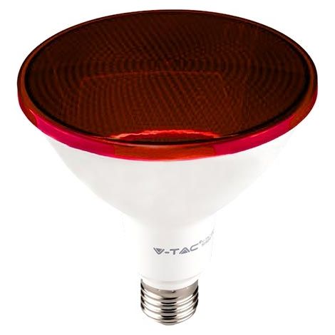 V-TAC 17W PAR38 LED-Lampe, E27-Sockel, rot, Kunststoff (1/2)