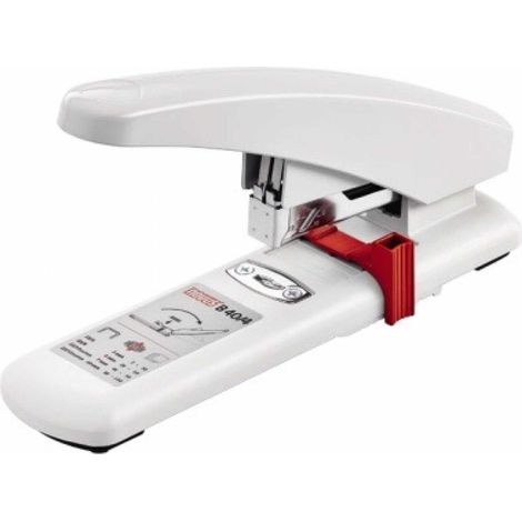 Novus Heftgerät de dickes b40 ergonomisches Großraumheftgerät de heften 100 Blatt hellgrau (1/5)