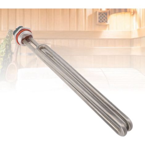 Résistance électrique de chauffage pour chauffe-eau, 1-1/4 inch, 3000W, SUS316, tube immersion remplacement universel, thermostat intégré