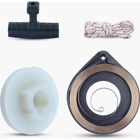 Recoil Poulie de démarreur Poignée à ressort Kit de corde pour Husqvarna 50 51 55 Rancher (1/5)
