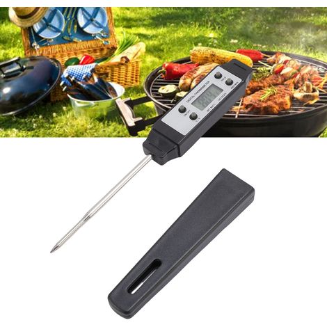 Thermomètre Alimentaire Digital de Cuisine avec Probe pour la Précision en Cuisson et Baking - Noir, ABS, 15cm, 160mAh - 32g (1/5)